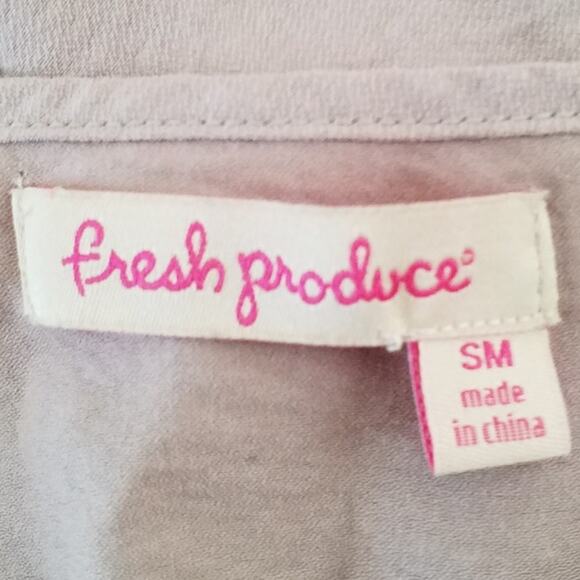 Fresh Produce Womens Dress Purple Vneck Tassels Shift Raw Hem Size Small - Picture 5 of 7